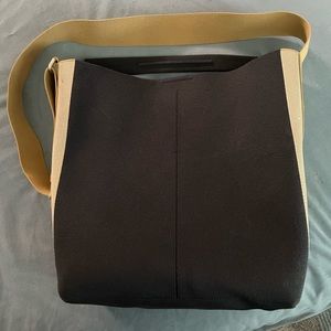 Rothy’s Ink and Ivory large bucket bag. Used and washed.